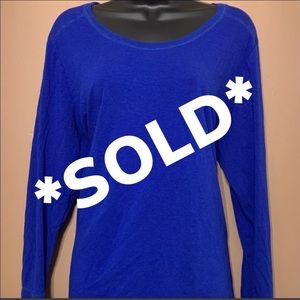 *SOLD* Ana brand 1x long sleeve t shirt blue